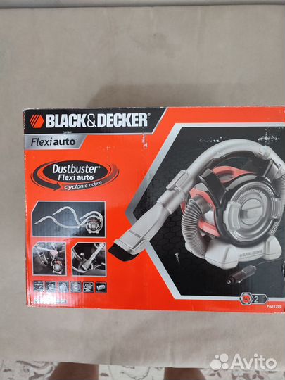 Автомобильный пылесос black decker