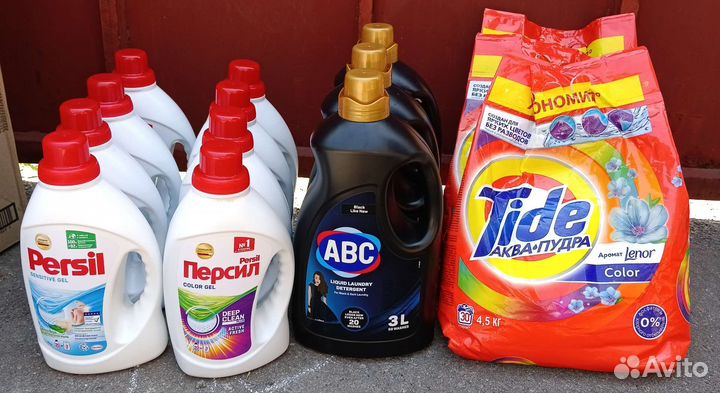 Стиральный порошок, гель и капсулы для стирки