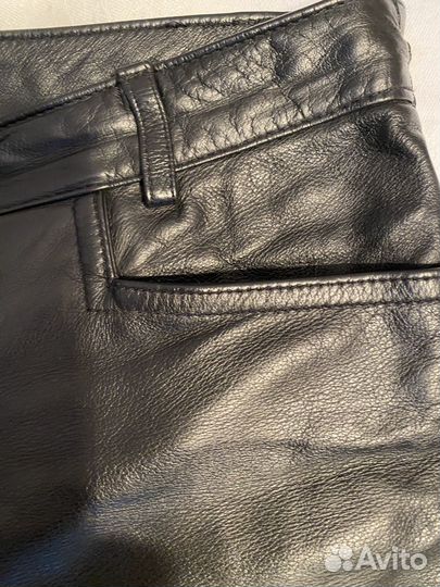 Кожаные брюки женские 46 натуральная кожа