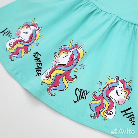 Летнее платье для девочки, от 98 до 116