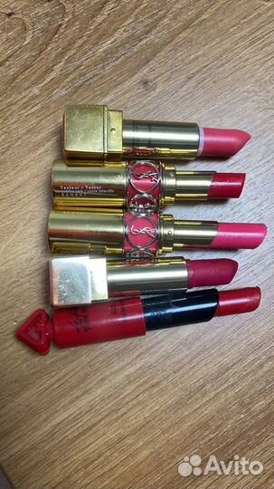 Тестеры помад ysl, dior, burberry, Guerlain