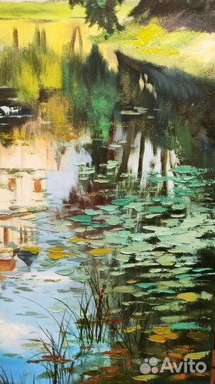 Картина маслом городской пейзаж