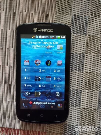 Prestigio MultiPhone 4000 DUO, 512 МБ