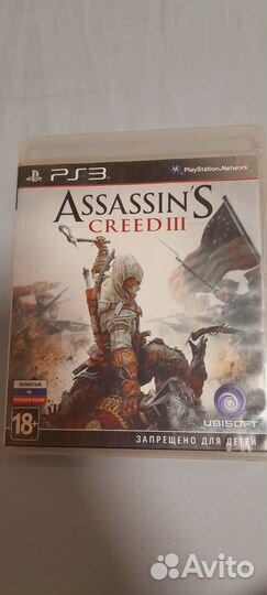 Диск assassin'S creed III ps3