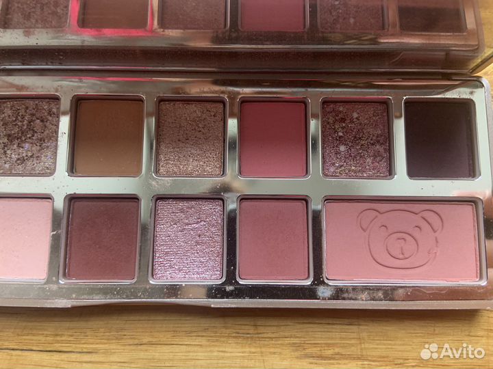 Палетка теней too faced teddy bare