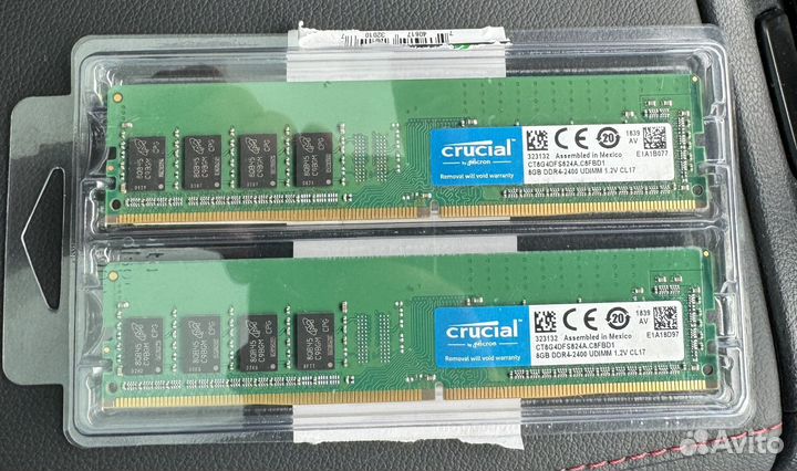 Оперативная память crucial DDR4 8GB 2400Гц