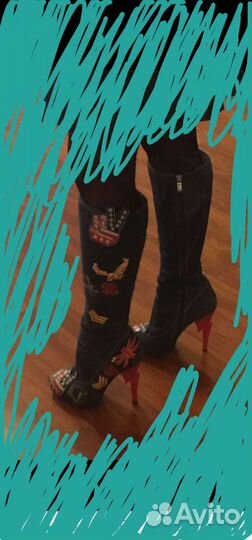 Сапоги на шпильке