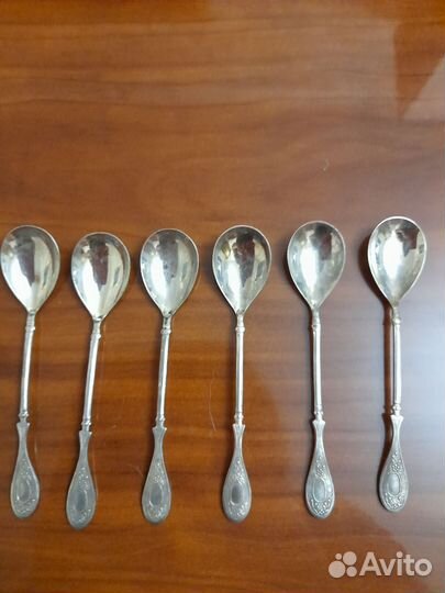 Чайно кофейные ложки мельхиор