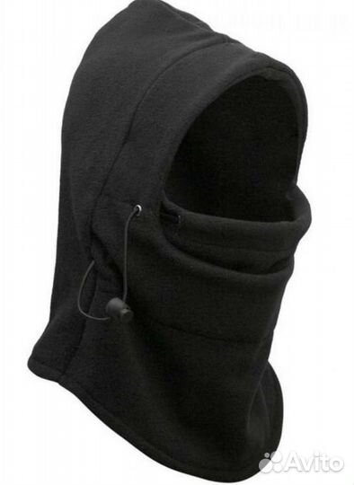 Балаклава флисовая черная