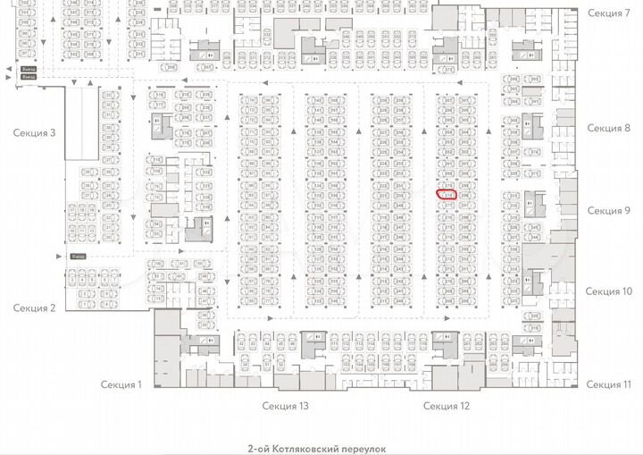 Машиноместо, 13 м²