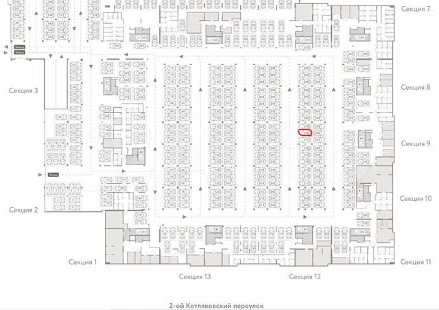 Машиноместо, 13 м²