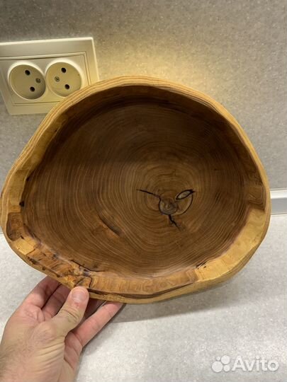 Деревянная тарелка