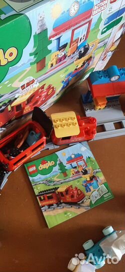 Lego duplo поезд на паровой тяге+ 5 наборов