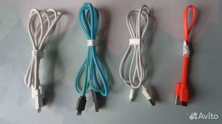 Кабели телефона microUSB/lightning iPhone/Type-C