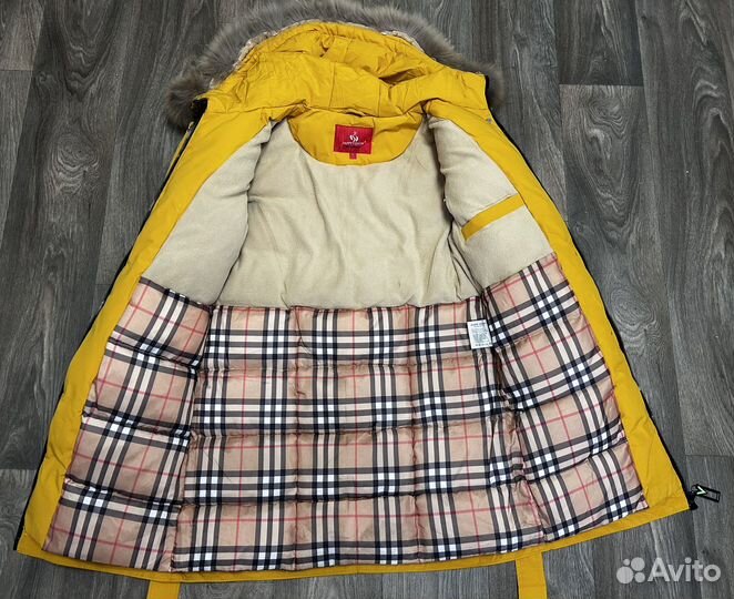Пуховик зимний для девочки 140 146