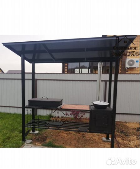 Мангал в стиле loft