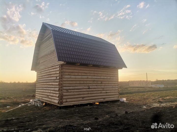 Сруб бани 6х6