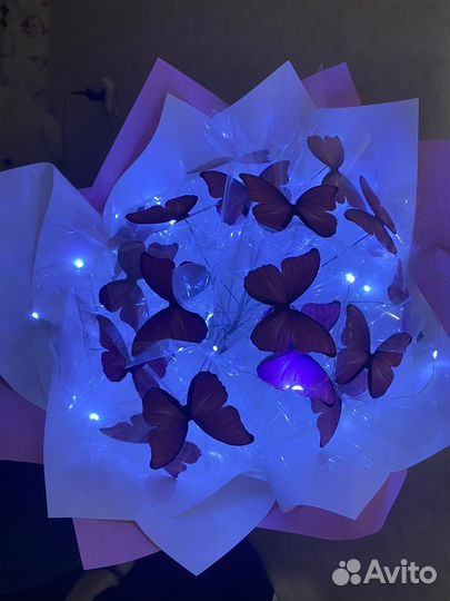 Готовый букет из бабочек