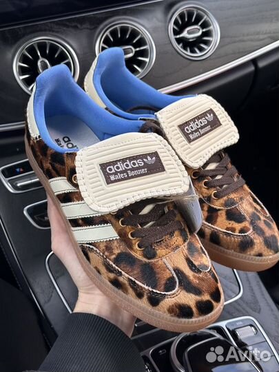 Кроссовки Adidas Samba Wales Bonner Pony Leopard