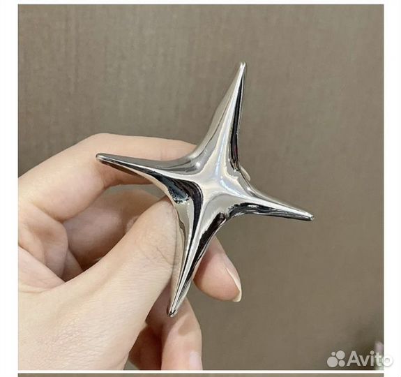 Брошь y2k звезда футуризм фешн