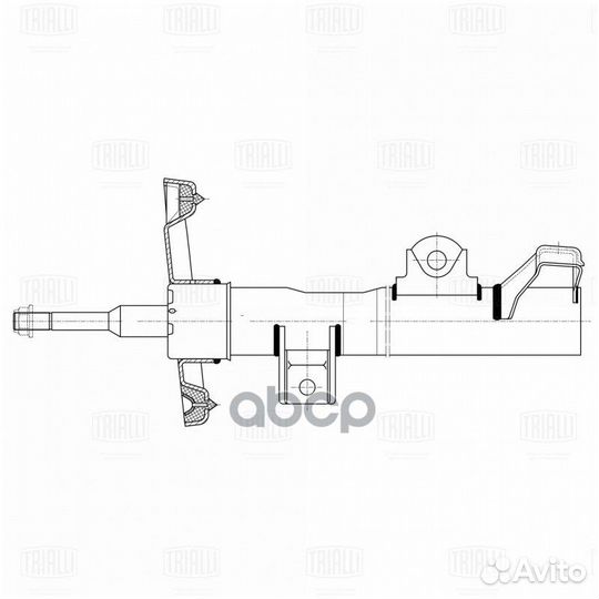 Амортизатор MB W203 00- стойка перед. AG15058 T