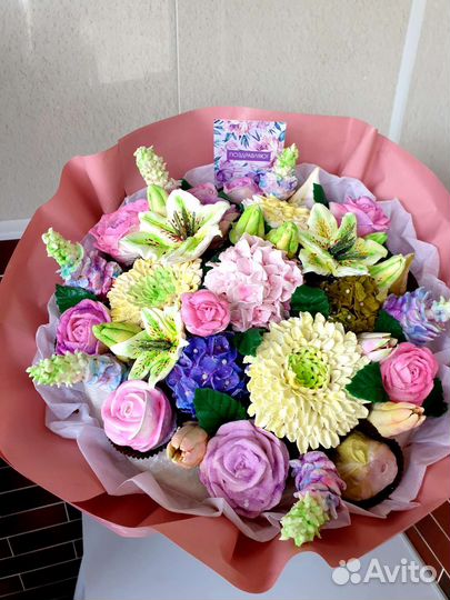 Съедобные букеты из зефира