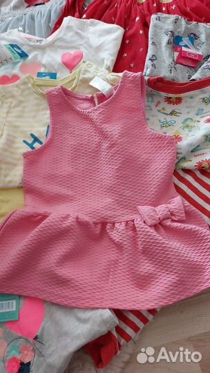 Пакет вещей на девочку 86-92,много нового