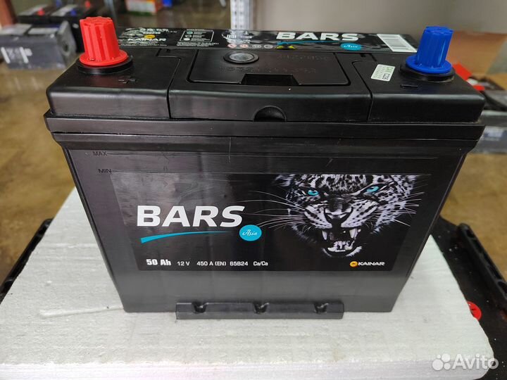 Аккумулятор Барс (Bars) Азия 50 Ач 450 А прям