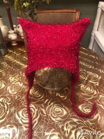 Шапка женская с ушками