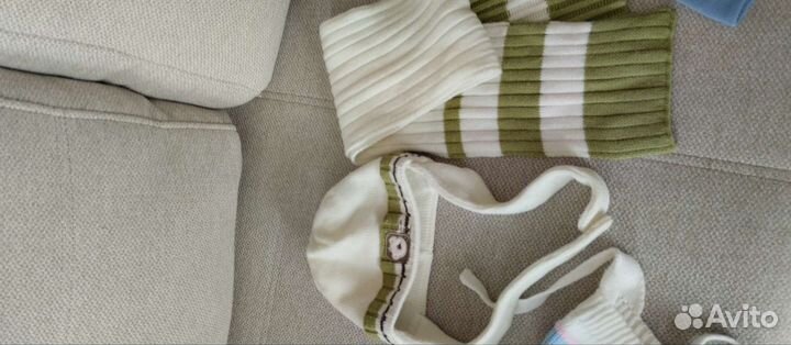 Шапка+шарф. Шапочки хлопок