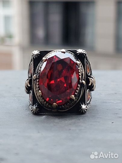 Мужской перстень серебро