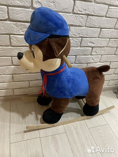 Собака качалка детская