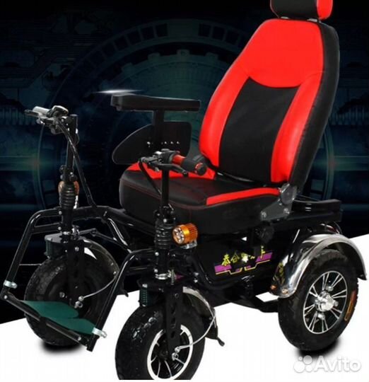 Электрическая коляска с амортизаторами новая