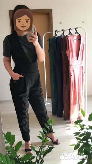 Комбинезон женский, эко замша