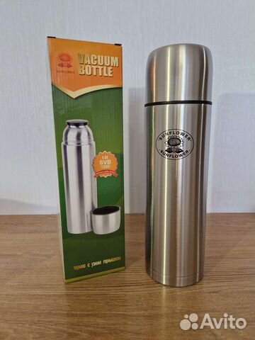 Термос 1.2л. новый держит t до 24ч