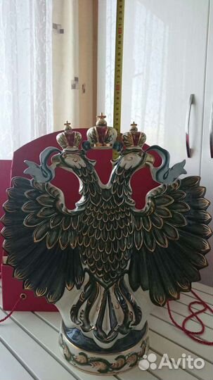 Штоф Бутылка Фарфор Герб 3 литра