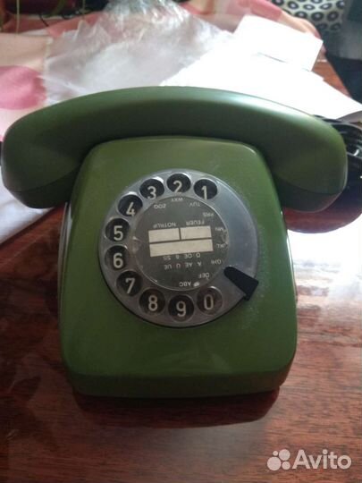 Старый телефон, телефон дисковый