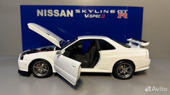 Nissan skyline gtr r34 1:18