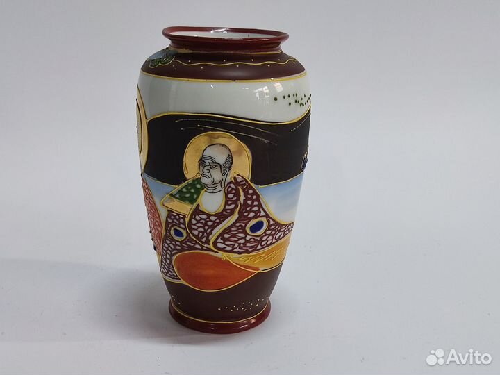 Ваза пр-ва Япония, ручная роспись 1950 года