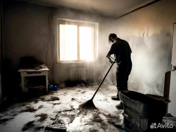 Уборка после пожара умерших потопа плесени