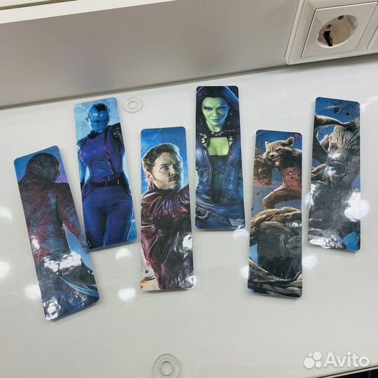 Закладки для книг Стражи галактики,n'Sync,Шрек