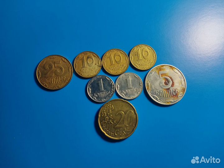 Монеты Украина сша-европа