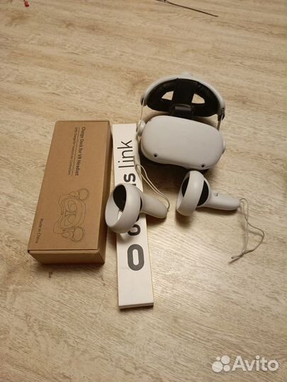 Oculus quest 2+kiwi оголовник+провод+док станция