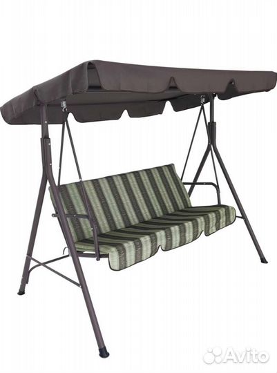 Качели садовые трехместные новые