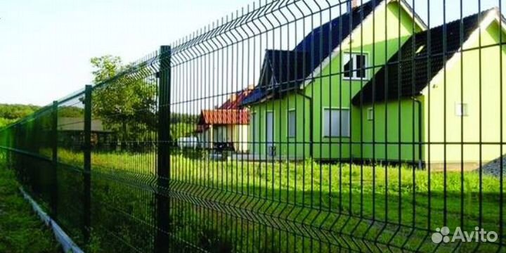 Забор из 3D сетки быстро работа по договору