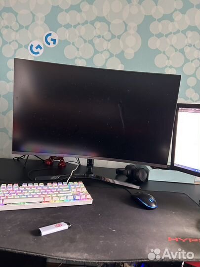 Монитор Samsung C32JG54QQI черный