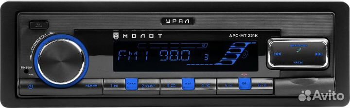 Автомагнитола Урал Молот арс-мт 221С с Bluetooth