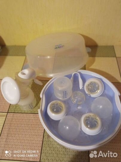 Молокоотсос и Стерилизатор avent