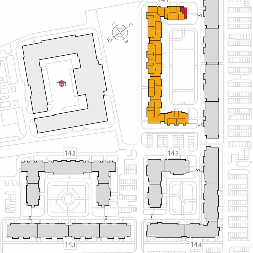 2-к. квартира, 63,2 м², 4/8 эт.