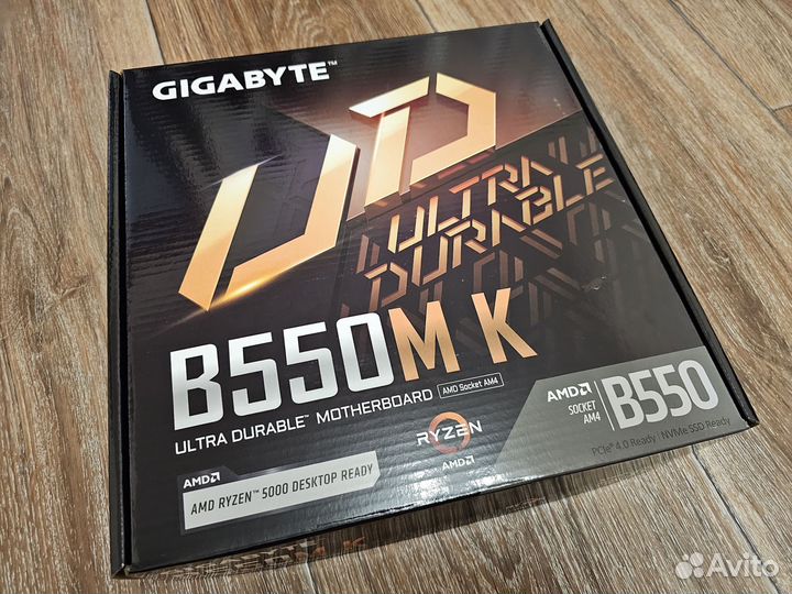 Материнская плата gigabytе b550M K новая